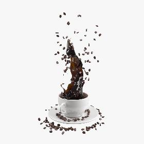 Coffee Splash Bean 3D model